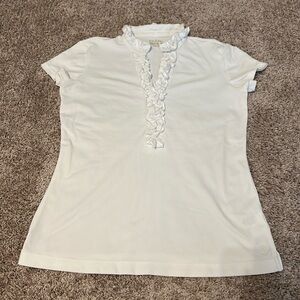 LILLY PULITZER
Frida Ruffle Collar Short Sleeve Polo